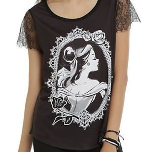 🔽Beauty & the Beast Disney hot topic shirt top S